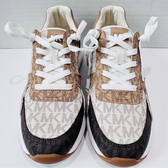 Michael Kors Monogram Sneakers Size 5.5 - Picture 1 of 7